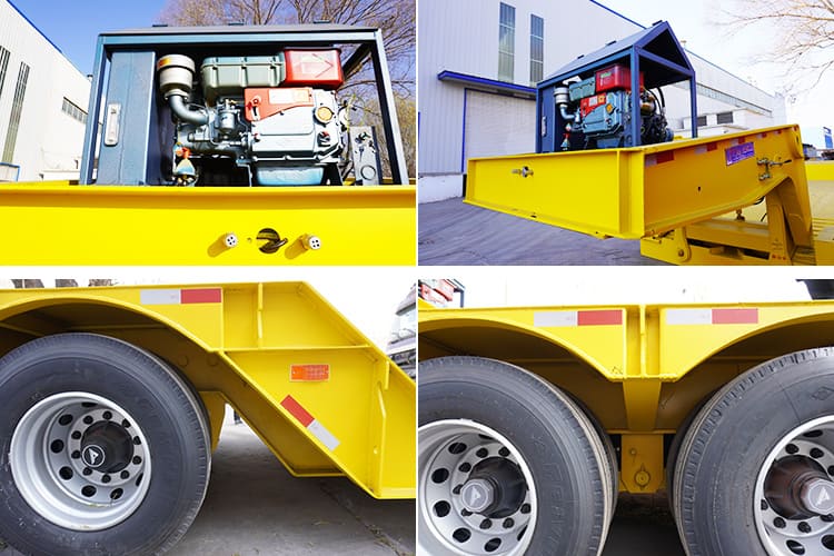 80T Removable Gooseneck Semi Trailer