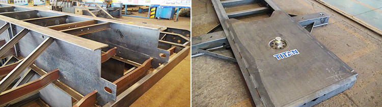 Tri Axle Flat Deck Top Semi Trailer