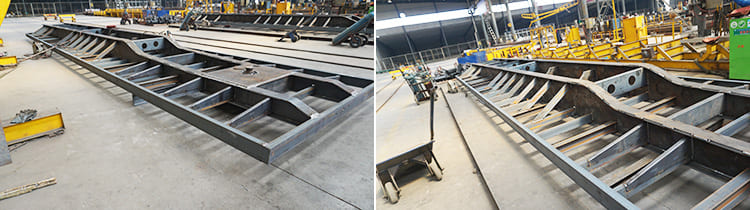 3 axles 40ft flatbed trailer