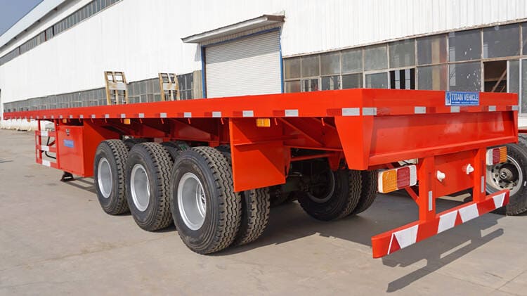 3 axles 40ft flatbed trailer