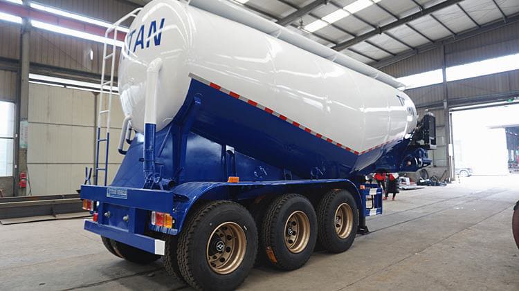 3 axles cement tanker trailer