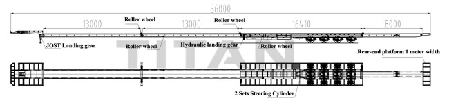 wind blade trailer