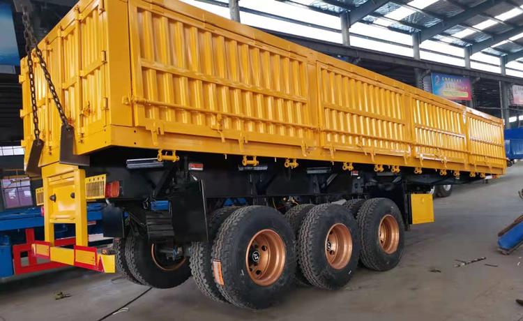 3 Axle 34 Ton Dropside Side Tipper Trailer for Sale in Chile