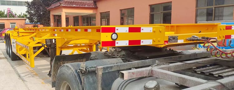 3 Axle 40Ft Skeleton Container Trailer