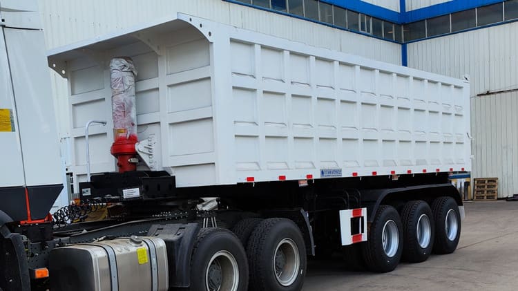 3 Axle 60 Ton Heavy Duty Semi Dump Trailers for Sale in Zimbabwe