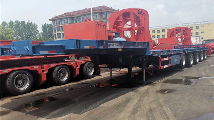 5 Axle 55M Extendable Drop Deck Semi Trailer for Sale in Mozambique