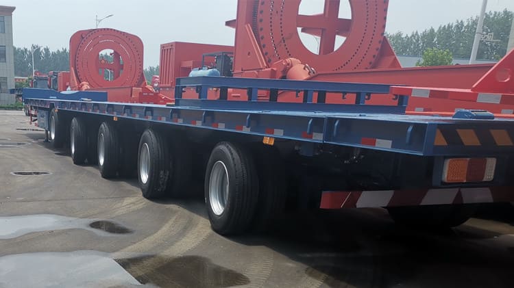 5 Axle 55M Extendable Drop Deck Semi Trailer for Sale in Mozambique