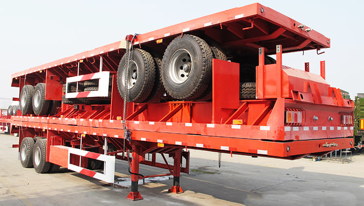 2 axles semi trailer