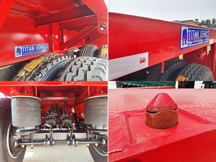 3 axles trailer with air suspension
