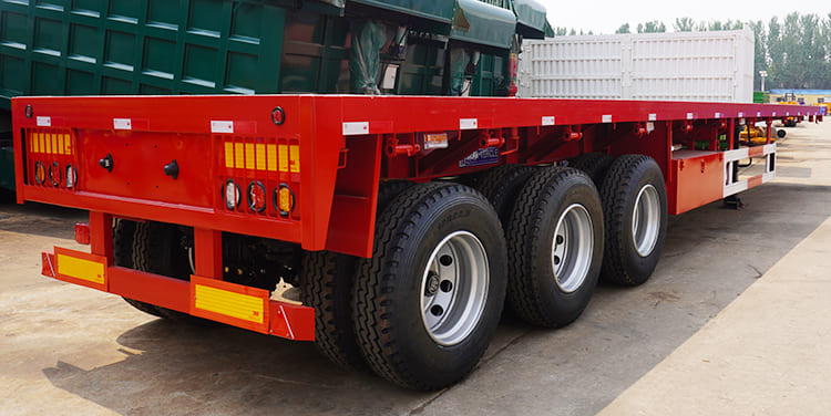 3 axles flatbed