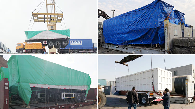 u shape dump semi trailer