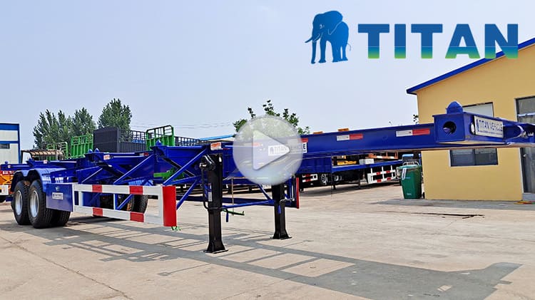 12M Container Skeletal Semi Trailer: