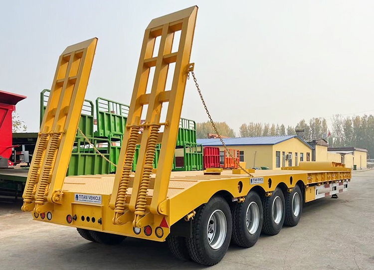 Low Bed Truck Trailer | 4 Axle Low Bed Trailer Price | What is Low Bed Trailer?