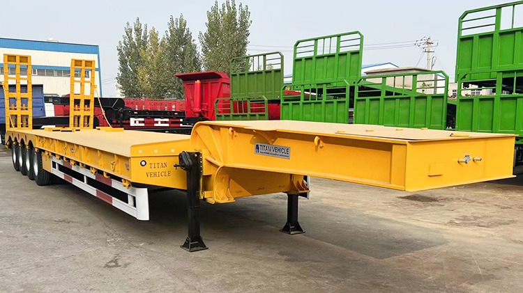 Low Bed Truck Trailer | 4 Axle Low Bed Trailer Price | What is Low Bed Trailer?