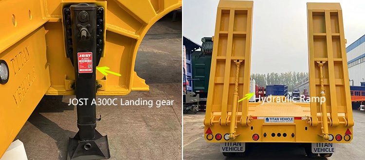6 Axle Hydraulic Low Bed Trailer Price | 40 Ft Low Bed Trailer with Ramp for Sale in Nigeria