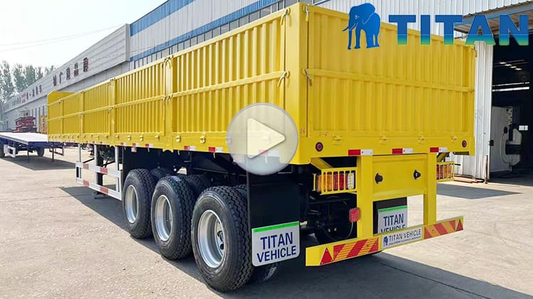 60 Ton 3 Axle Side Wall Trailer for Sale in Kenya