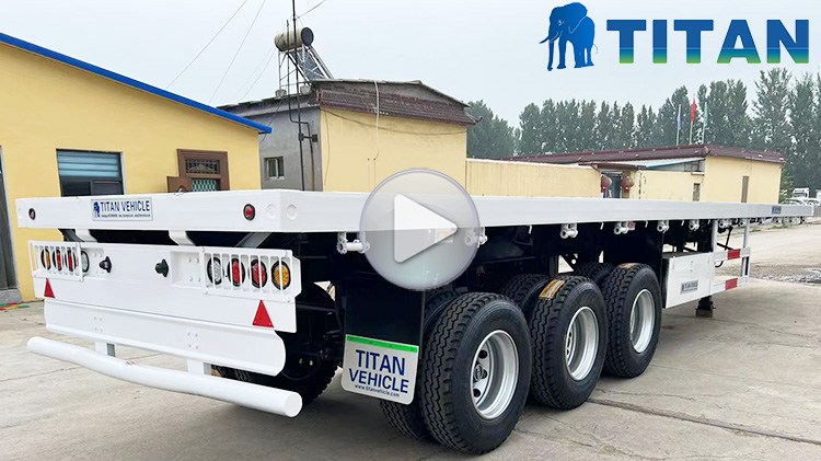 Platform Semi Trailer For Sale | Semi Trailer Platform | Low Platform Trailer