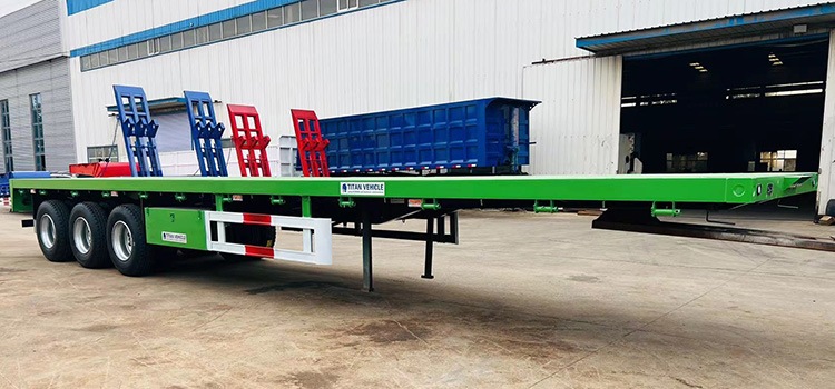 40 Foot tri axle flatbed trailer for sale in Senegal