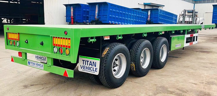 40 Foot tri axle flatbed trailer for sale in Senegal