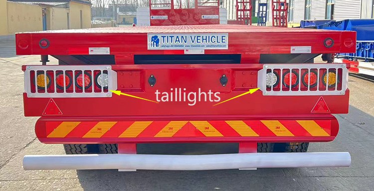 40Ft Tri Axle Flat Body Trailer for Sale in Papua New Guinea