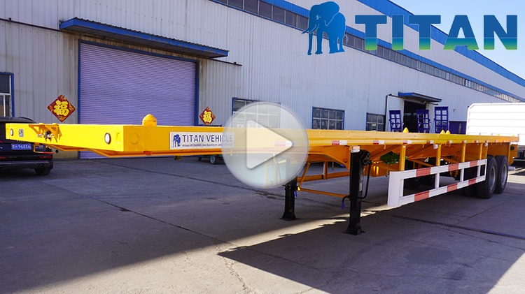 40Ft 2 Axle Flatbed Trailer for Sale in Tanzania | What is a Flatbed Trailer?
