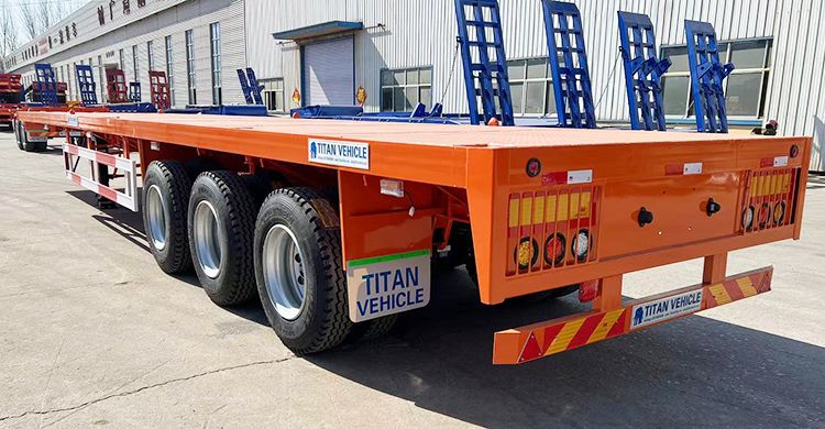 40Ft 3 Axle Truck Trailer Flatbed Semi for Sale in Tanzania Dar Es Salaam