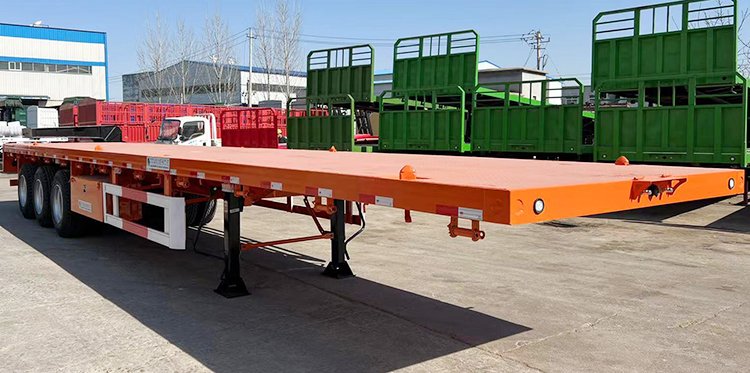 40Ft 3 Axle Truck Trailer Flatbed Semi for Sale in Tanzania Dar Es Salaam