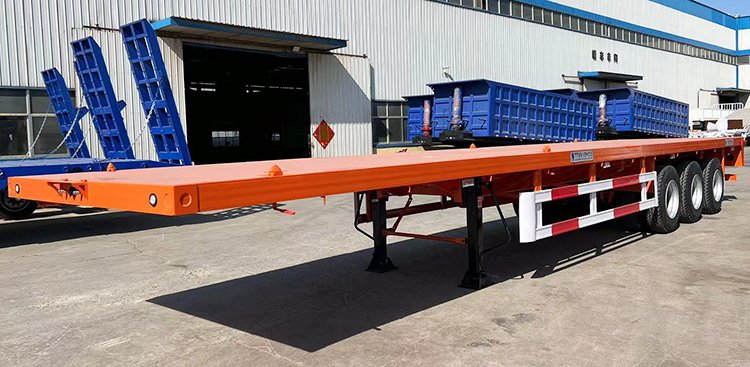40Ft 3 Axle Truck Trailer Flatbed Semi for Sale in Tanzania Dar Es Salaam