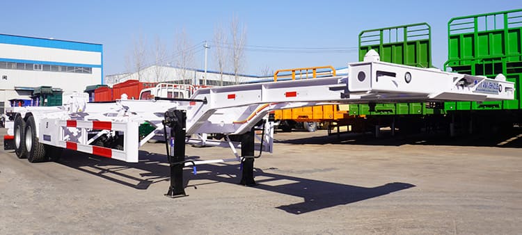 2 Axle 40Ft Gooseneck Container Transport Trailer for Sale in Chile