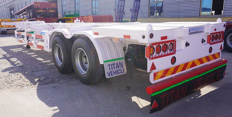 2 Axle 40Ft Gooseneck Container Transport Trailer for Sale in Chile