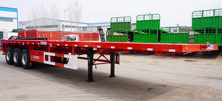 40Ft Tri Axle Semi Truck Flatbed Trailer for Sale Price
