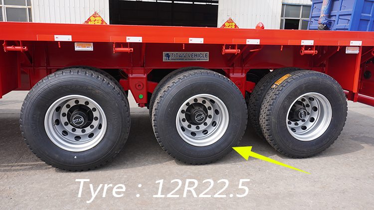 40Ft Tri Axle Semi Truck Flatbed Trailer for Sale Price