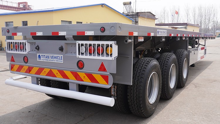 40Ft Tri Axle Flat Top Semi Trailer for Sale Price