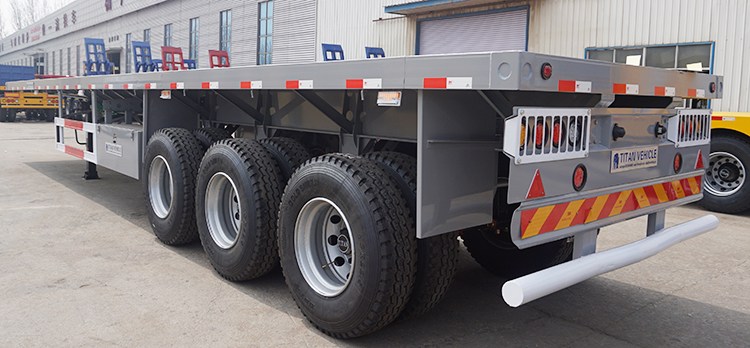 40Ft Tri Axle Flat Top Semi Trailer for Sale Price
