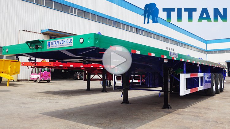 40Ft Semi Flatbed Tri Axle Trailer for Sale Near Me