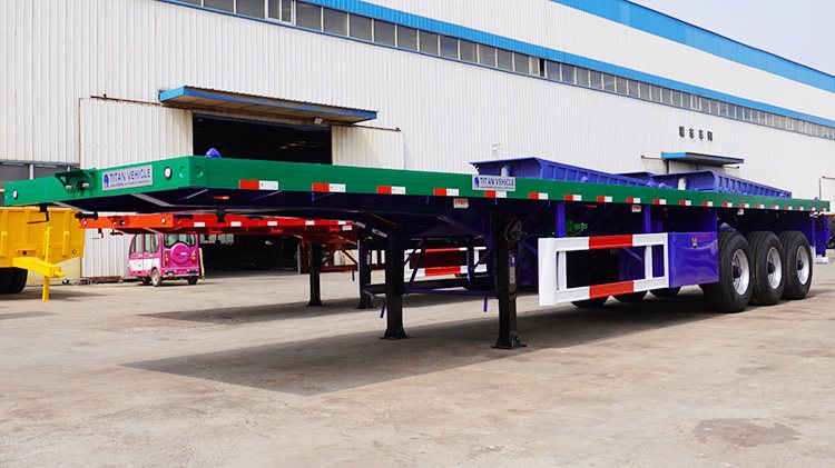 40Ft Semi Flatbed Tri Axle Trailer for Sale Near Me
