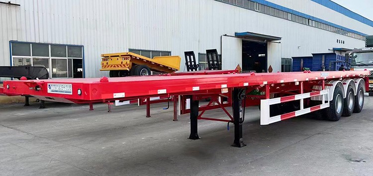 40Ft Tri Axle Semi Truck Flatbed Trailer for Sale Price