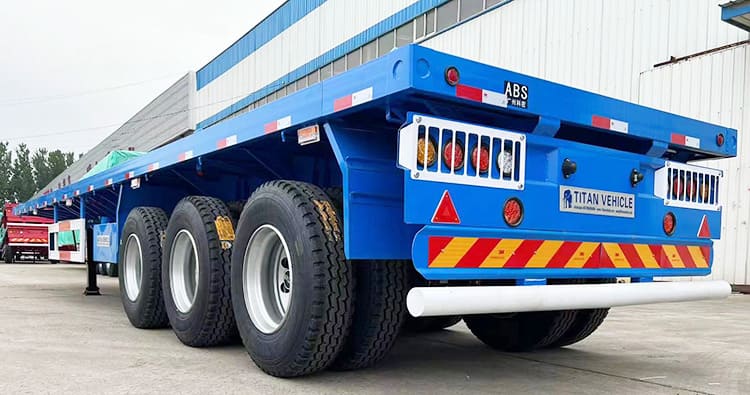Tri Axle 12M Flatbed Trailer Prices for Sale in Philippines Manila
