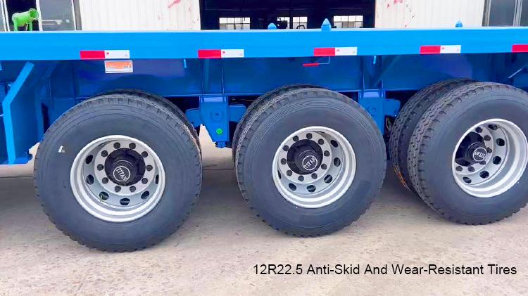 40ft 3 Axle Flat Bed Trailer for Sale Near Me in Jamaica
