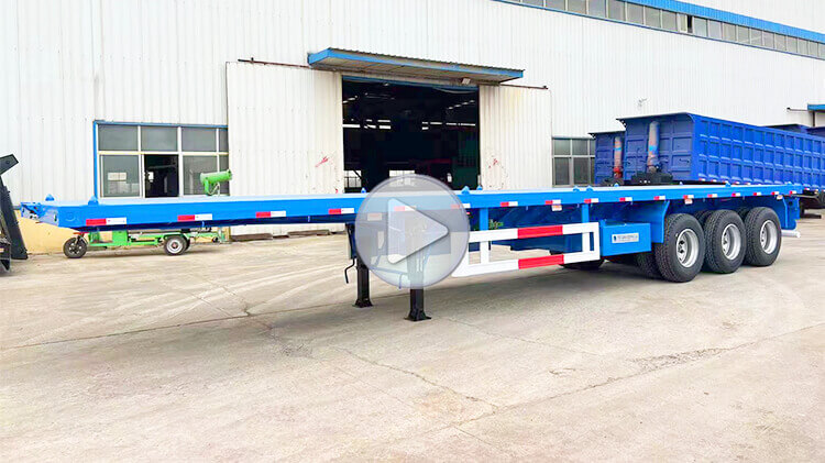 40ft 3 Axle Flat Bed Trailer for Sale Near Me in Jamaica