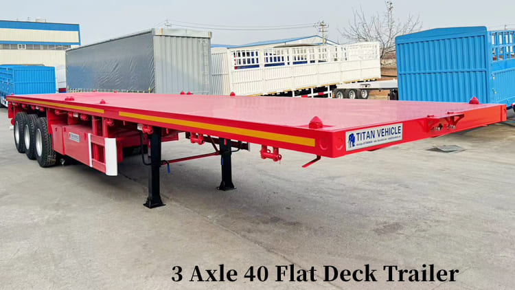 3 Axle 40 Flat Deck Trailer for Sale in Malawi