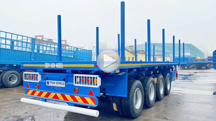 New 4 Axle Flatbed Trailers for Sale in Senegal