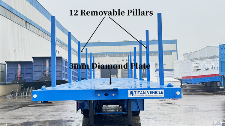 New 4 Axle Flatbed Trailers for Sale in Senegal