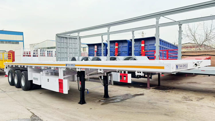 Triple Axle 40Ft Flat Trailer for Sale in Zimbabwe 