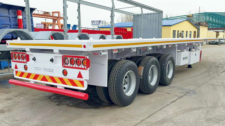 Triple Axle 40Ft Flat Trailer for Sale in Zimbabwe 