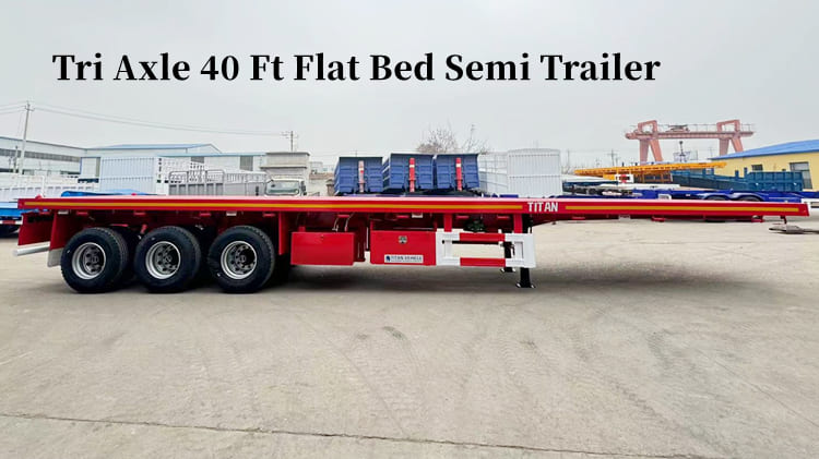 40 Ft Flat Bed Semi Trailer for Sale in Congo