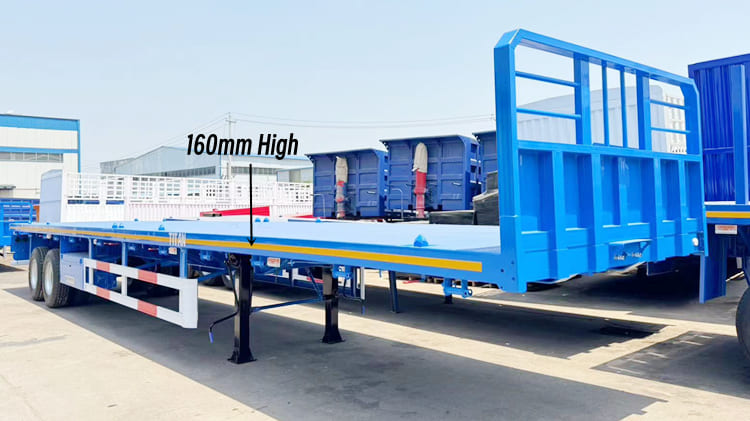 Commercial 2 Axle Flatbed Trailer for Sale Price in Mexico 