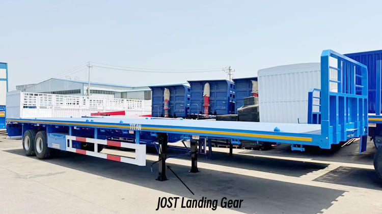 Commercial 2 Axle Flatbed Trailer for Sale Price in Mexico 