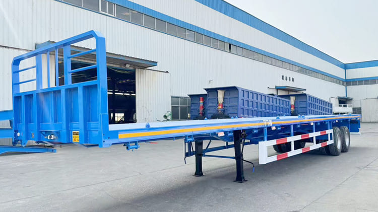 Commercial 2 Axle Flatbed Trailer for Sale Price in Mexico 
