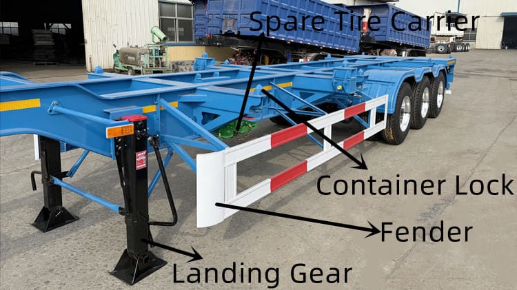 3 Axle Container Chassis Trailer for Sale in Congo